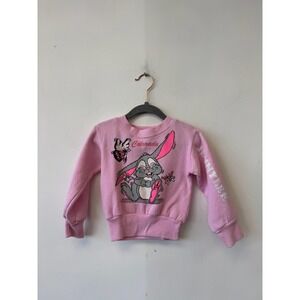 Vintage Colorado Bunny Sweatshirt Toddler 2-3 Pink Toddler Touch USA 80s